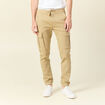 Pantalon battle bas resserr&eacute; beige homme