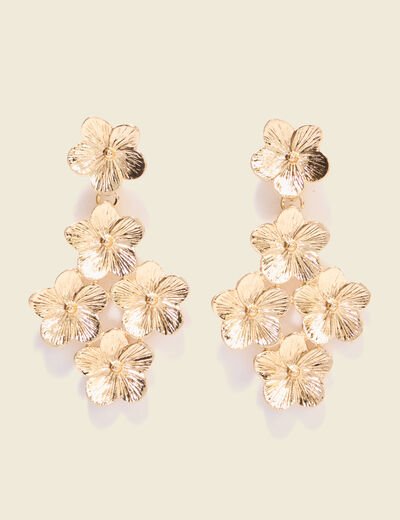 Boucles d'oreilles couleur or femme