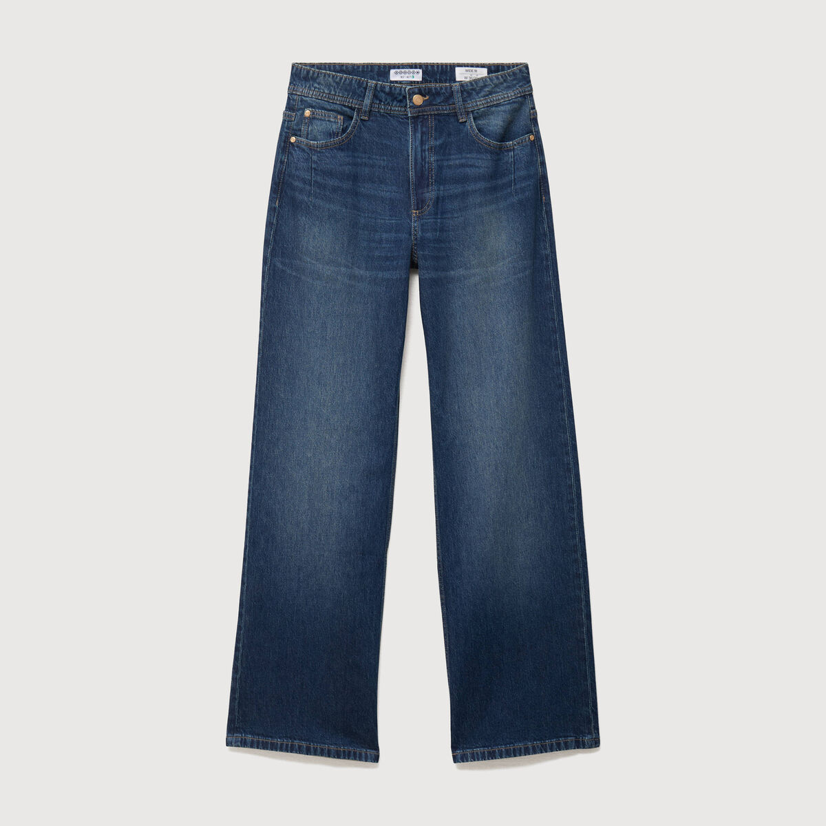 Jeans large taille standard denim stone femme