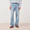 Jeans loose longueur 34 en coton denim snow bleach homme