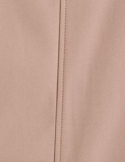 Trench droit à capuche beige homme