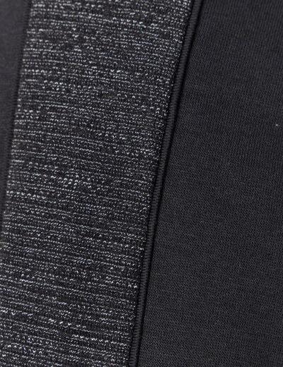 Gilet manches longues zippé noir homme