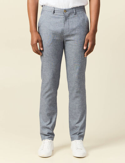 Pantalon chino bleu marine homme