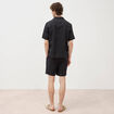 Chemise boyfriend manches courtes noir homme