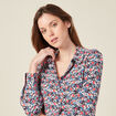 Chemise éco-responsable bleu marine femme