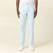 Jeans relax 5 poches denim bleach homme