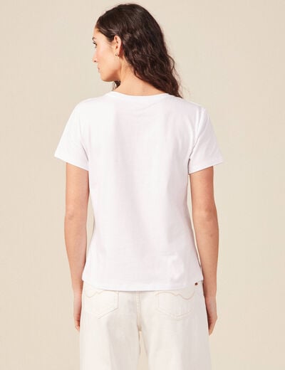 T-shirt éco-responsable blanc femme