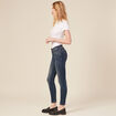 Jeans skinny push up 7/8ème denim brut femme