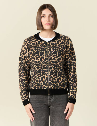 Gilet zippé éco-responsable noir femme