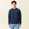 Sweat manches longues bleu marine homme