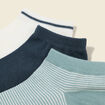 Lot de 3 paires de chaussettes vert kaki homme