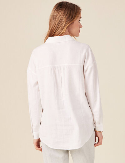 Chemise éco-responsable blanc femme