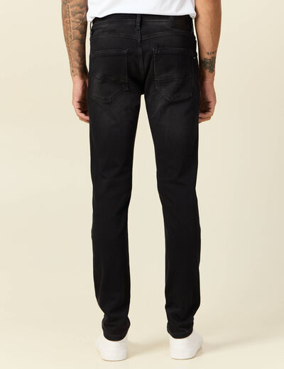 Jeans slim 5 poches denim snow noir homme