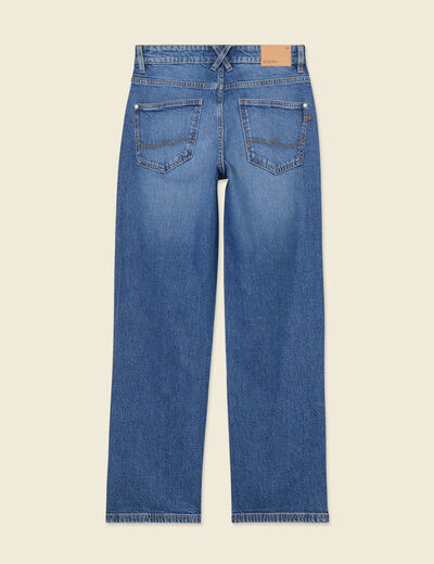 Jeans droit 7/8ème denim stone femme