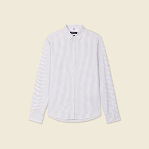Chemise manches longues gris homme
