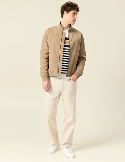 Pull éco-responsable ecru homme