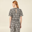 Blouse éco-responsable noir femme