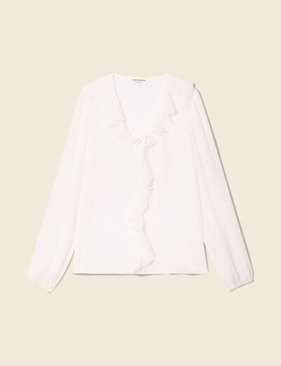 Blouse éco-responsable blanc femme