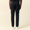 Pantalon chino stretch bleu marine homme