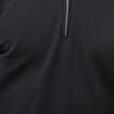 Polo droit manches longues noir homme