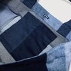 Sac cabas bandouli&egrave;re en coton jeans denim brut femme