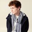 Foulard bleu marine homme