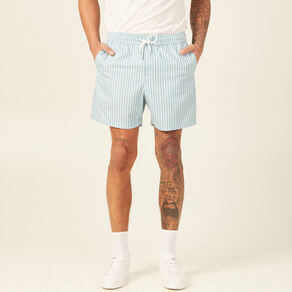 Short de bain bleu gris homme