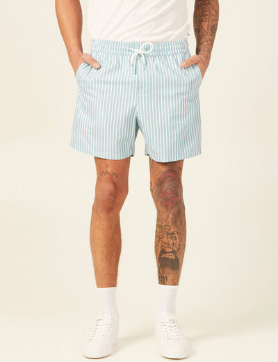 Short de bain bleu gris homme