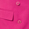 Veste blazer double boutonnage violet clair femme