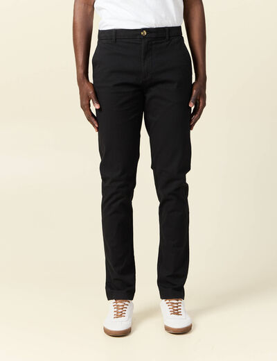 Pantalon chino longueur 32 noir homme