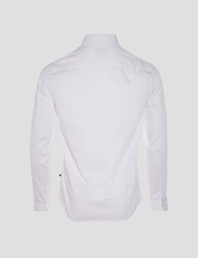 Chemise manches longues blanc homme