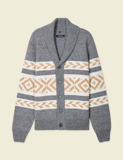 Gilet manches longues ecru homme