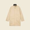 Trench mi-long col montant beige homme