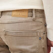 Jeans straight longueur 34 denim denim beige homme