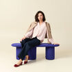 Blouse manches longues rose clair femme