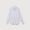 Chemise ample en coton manches longues multicolore femme