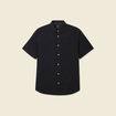 Chemise manches courtes noir homme