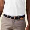 Pantalon chino straight taupe homme