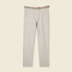 Pantalon chino longueur 32 avec ceinture gris homme