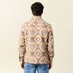 Surchemise manches longues beige homme