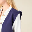 Gilet sans manches bleu femme