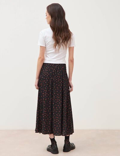 Jupe longue noir femme