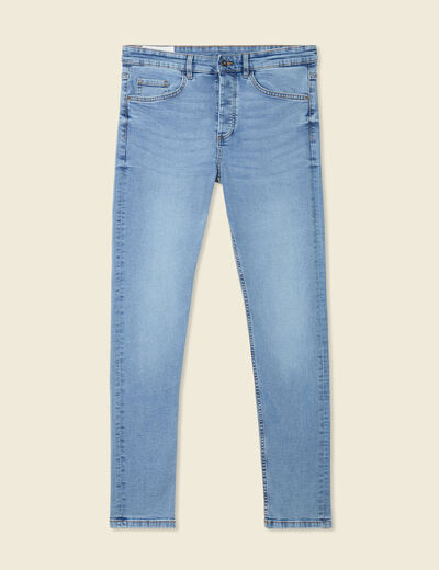 Jeans skinny tapered denim bleach homme
