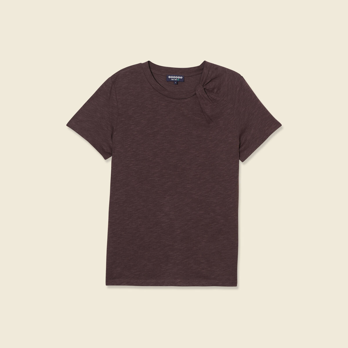 T-shirt éco-responsable marron femme