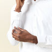 Chemise manches longues blanc homme