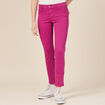 Pantalon slim 7/8ème violet clair femme