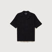 Chemise boyfriend en coton noir homme