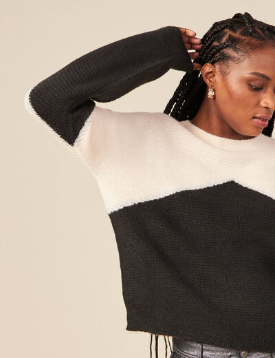 Pull éco-responsable ecru femme