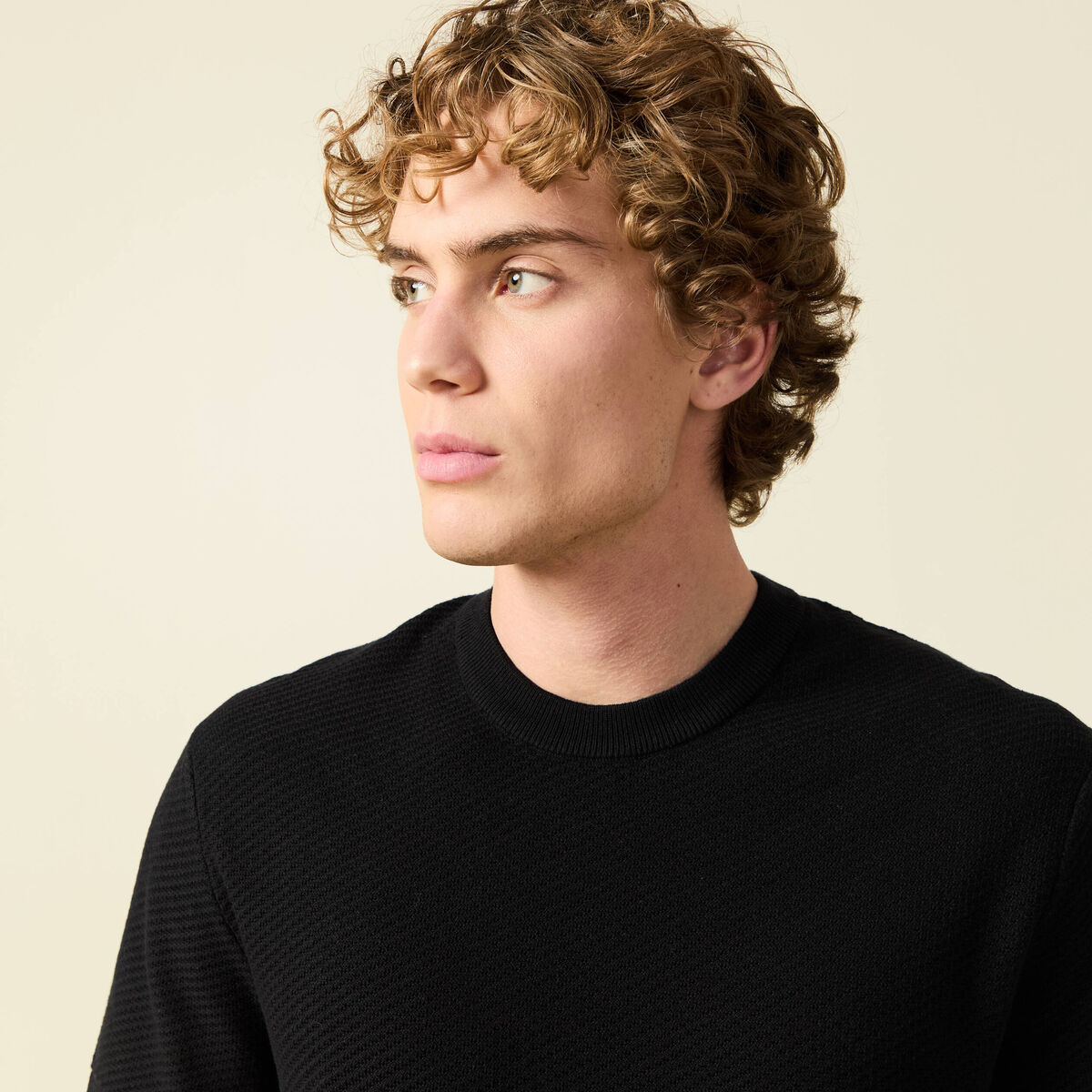 T-shirt en coton noir homme