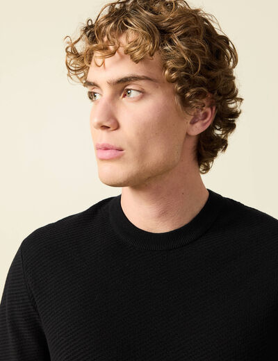 T-shirt en coton noir homme